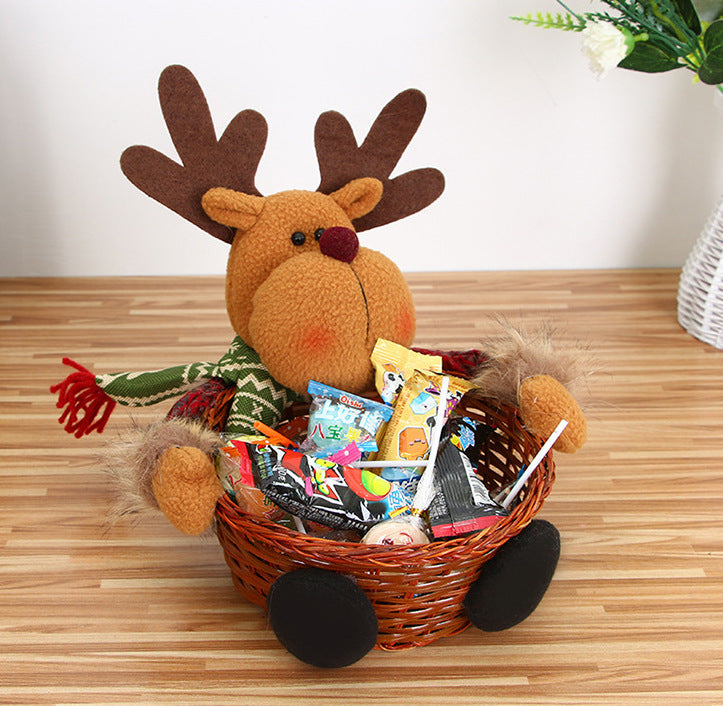 Wholesale Christmas Candy Bamboo Baskets